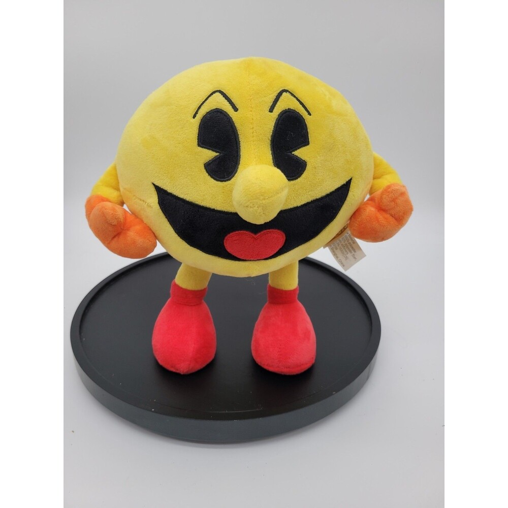 Pac-Man Big Plush Standing Pose Bandai Namco 11” Stuffed Toy Prize Figure